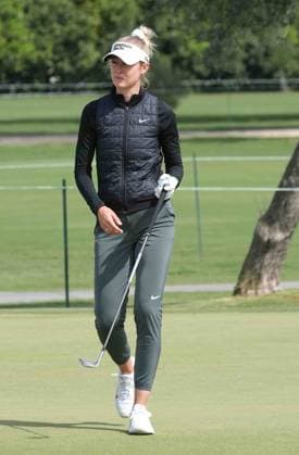 April 15, 2025: LPGA, Golf Damen - NELLY KORDA, thw number 1 ranked female golfer in the world at the JM Eagle LA Championship 2025, El Caballero Country Club, Tarzana, CA, USA, April 15, 2025...Credit Image cr ZUMA Press - ZUMAmt3_ 20250415_zaf_mt3_004 Copyright: xScottxMitchellx