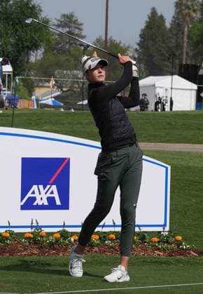 April 15, 2025: LPGA, Golf Damen - NELLY KORDA, thw number 1 ranked female golfer in the world at the JM Eagle LA Championship 2025, El Caballero Country Club, Tarzana, CA, USA, April 15, 2025...Credit Image cr ZUMA Press - ZUMAmt3_ 20250415_zaf_mt3_005 Copyright: xScottxMitchellx