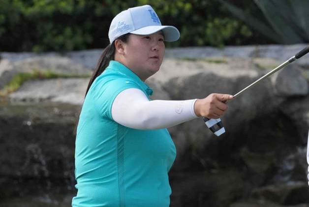 April 15, 2025: LPGA, Golf Damen - ANGEL YIN, professional golfer from Arcadia California at the JM Eagle LA Championship 2025, El Caballero Country Club, Tarzana, CA, USA, April 15, 2025...Credit Image cr ZUMA Press - ZUMAmt3_ 20250415_zaf_mt3_014 Copyright: xScottxMitchellx