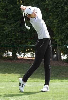 April 15, 2025: LPGA, Golf Damen - SAKI BABA, professional golfer from Tokyo Japan at the JM Eagle LA Championship 2025, El Caballero Country Club, Tarzana, CA, USA, April 15, 2025...Credit Image cr ZUMA Press - ZUMAmt3_ 20250415_zaf_mt3_010 Copyright: xScottxMitchellx