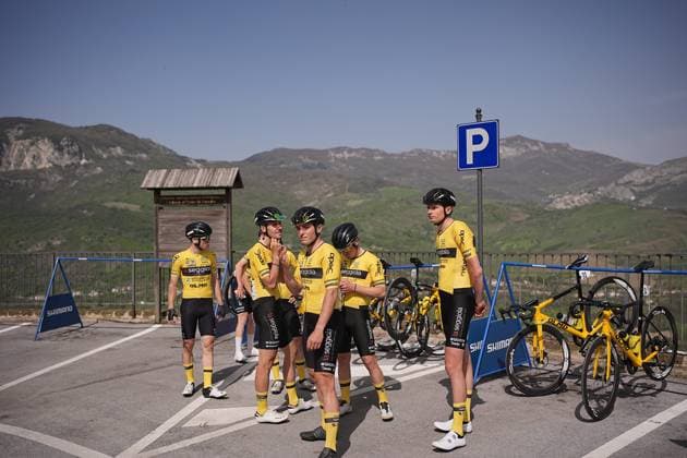 Ryder during the Giro d™Abruzzo, stage from Tocco da Casauria to Penne (138 km) - Abruzzo - Wednesday, April 16, 2025. - cycling .  Copyright: xMarcoxAlpozzix