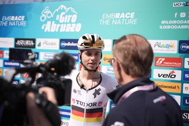 Brenner Marco Of Tudor Pro Cycling Team during the Giro d™Abruzzo, stage from Tocco da Casauria to Penne (138 km) - Abruzzo - Wednesday, April 16, 2025. - cycling .  Copyright: xMarcoxAlpozzix