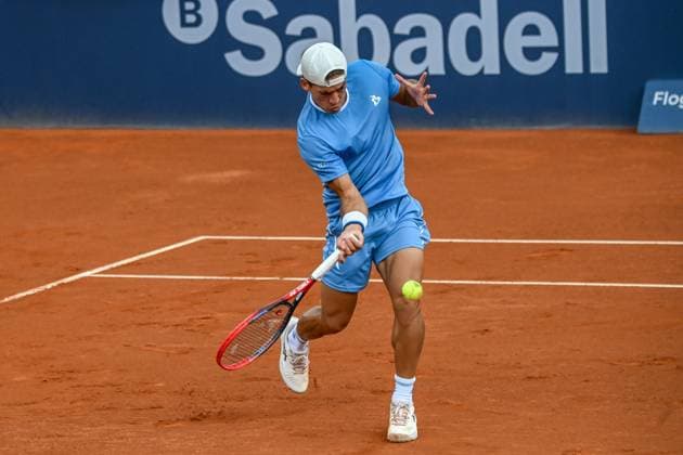 Sebastian Baez during match against Pedro Martinez on the Barcelona Open Banc Sabadell tennis tournament at the Real Club de Tenis de Barcelona in Barcelona, Spain  Copyright: xAndreaxRosito IPAxSportx xipa-agency.netx xx IPA_56560818 IPA_Agency_IPA56560818