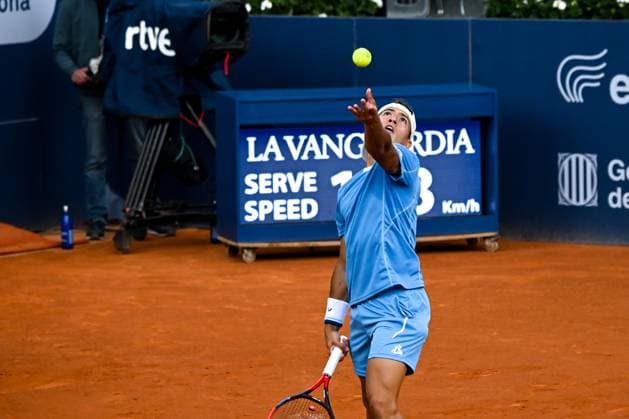 Sebastian Baez during match against Pedro Martinez on the Barcelona Open Banc Sabadell tennis tournament at the Real Club de Tenis de Barcelona in Barcelona, Spain  Copyright: xAndreaxRosito IPAxSportx xipa-agency.netx xx IPA_56560925 IPA_Agency_IPA56560925