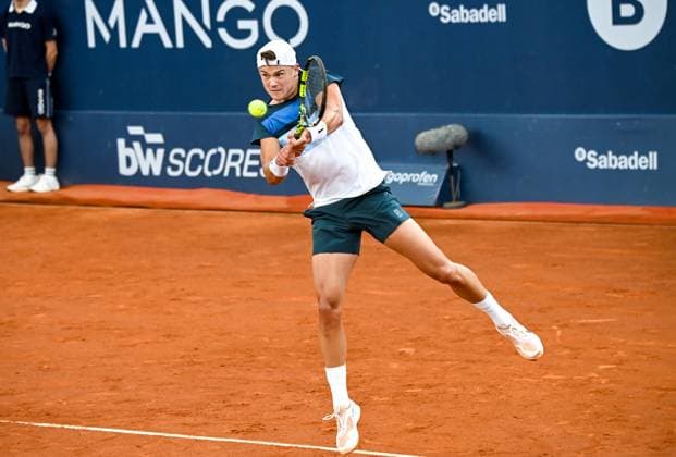 Holger Rune during match against Pedro Martinez on the Barcelona Open Banc Sabadell tennis tournament at the Real Club de Tenis de Barcelona in Barcelona, Spain  Copyright: xAndreaxRosito IPAxSportx xipa-agency.netx xx IPA_56560934 IPA_Agency_IPA56560934