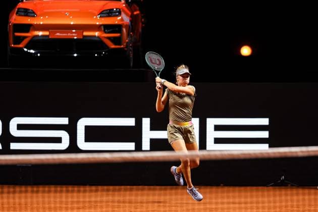 In the picture Magdalena Frech Magdalena Frech POL vs Sara Errani ITA GER, Porsche Tennis Grand Prix GP Stuttgart 2025, WTA500, 16 04 2025 GER, Porsche Tennis Grand Prix GP Stuttgart 2025, WTA500, 16 04 2025 Stuttgart Copyright: xEibner-Pressefoto RogerxBuerkex EP