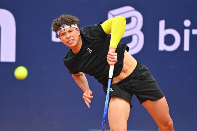 Ben SHELTON USA action,single image,cropped single motif,half figure,half figure Tennis BMW Open 2025 from 12 04 20 04 2025