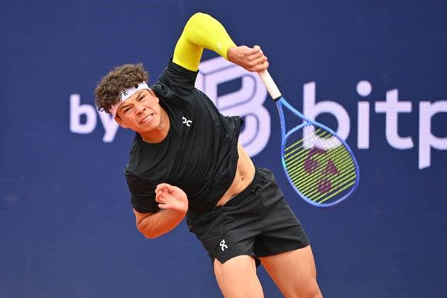 Ben SHELTON USA action,single image,cropped single motif,half figure,half figure Tennis BMW Open 2025 from 12 04 20 04 2025