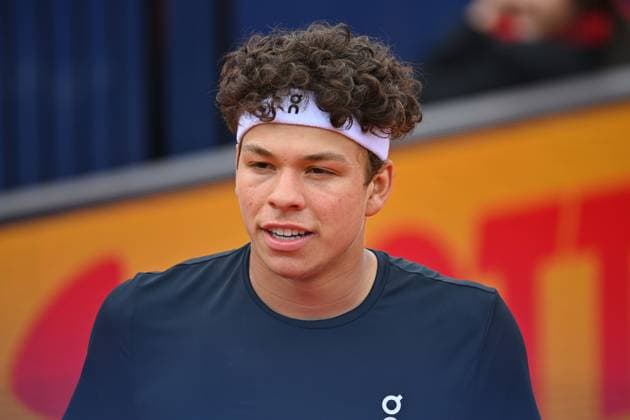Ben SHELTON USA cheering, joy, enthusiasm, action, single image, cropped single motif, portrait, portrait tennis BMW Open 2025 from 12 04 20 04 2025
