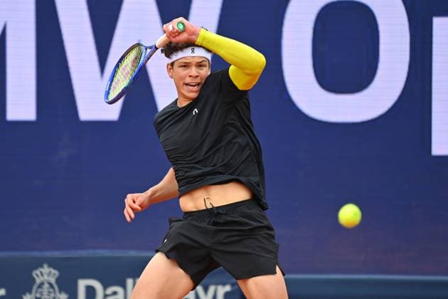 Ben SHELTON USA action,single image,cropped single motif,half figure,half figure Tennis BMW Open 2025 from 12 04 20 04 2025