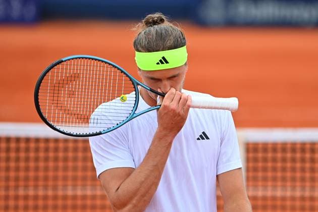 Alexander ZVEREV GER , skeptical, action,single image,cropped single motif,half figure,half figure Tennis BMW Open 2025 from 12 04 20 04 2025 Â