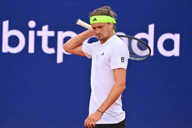 Alexander ZVEREV GER , action,single image,cropped single motif,half figure,half figure Tennis BMW Open 2025 from 12 04 20 04 2025 Â