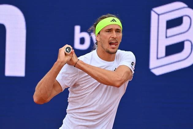 Alexander ZVEREV GER , action,single image,cropped single motif,half figure,half figure Tennis BMW Open 2025 from 12 04 20 04 2025 Â