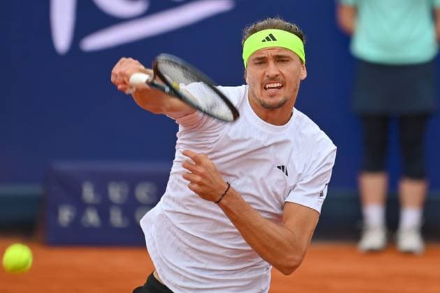 Alexander ZVEREV GER , action,single image,cropped single motif,half figure,half figure Tennis BMW Open 2025 from 12 04 20 04 2025 Â