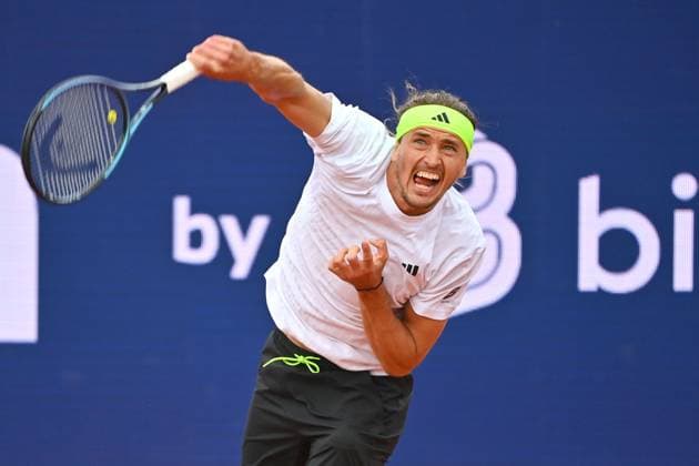 Alexander ZVEREV GER , action,single image,cropped single motif,half figure,half figure Tennis BMW Open 2025 from 12 04 20 04 2025 Â