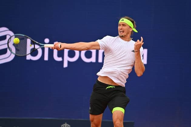 Alexander ZVEREV GER , action,single image,cropped single motif,half figure,half figure Tennis BMW Open 2025 from 12 04 20 04 2025 Â