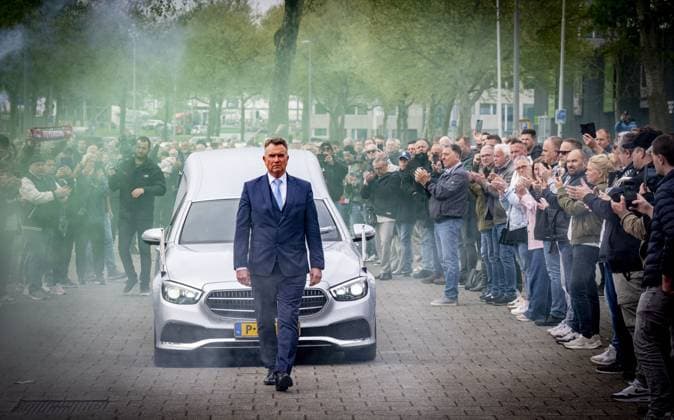 Football, CL, Feyenoord Rotterdam, funeral of Leo Beenhakker