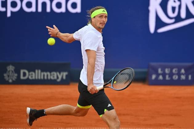 Alexander ZVEREV GER , action,single image,cropped single motif,half figure,half figure, Tennis BMW Open 2025 from 12 04 20 04 2025 Â