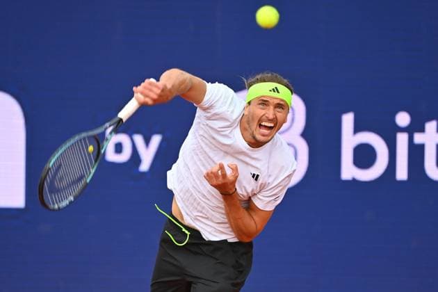 Alexander ZVEREV GER , action,single image,cropped single motif,half figure,half figure, Tennis BMW Open 2025 from 12 04 20 04 2025 Â