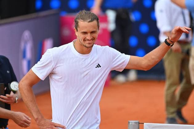 Alexander ZVEREV GER , cheering,joy,enthusiasm,action,single image,cropped single motif,half figure,half figure Tennis BMW Open 2025 from 12 04 20 04 2025 Â