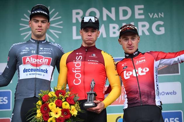 16-04-2025 Ronde Van Limburg; 2025, Cofidis; 2025, Alpecin - Deceuninck; 2025, Lotto; Fretin, Milan; Dehairs, Simon; Menten, Milan; Tongeren; 