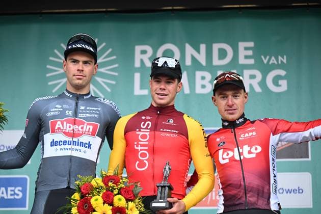 16-04-2025 Ronde Van Limburg; 2025, Cofidis; 2025, Alpecin - Deceuninck; 2025, Lotto; Fretin, Milan; Dehairs, Simon; Menten, Milan; Tongeren; 