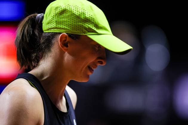 in the picture Iga Swiatek Jana Fett CRO vs Iga Swiatek POL GER, Porsche Tennis Grand Prix GP Stuttgart 2025, WTA500, 16 04 2025 GER, Porsche Tennis Grand Prix GP Stuttgart 2025, WTA500, 16 04 2025 Stuttgart Copyright: xEibner-Pressefoto RogerxBuerkex EP