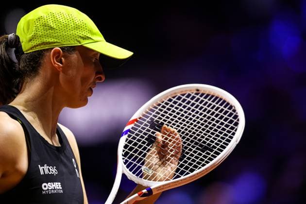 in the picture Iga Swiatek Jana Fett CRO vs Iga Swiatek POL GER, Porsche Tennis Grand Prix GP Stuttgart 2025, WTA500, 16 04 2025 GER, Porsche Tennis Grand Prix GP Stuttgart 2025, WTA500, 16 04 2025 Stuttgart Copyright: xEibner-Pressefoto RogerxBuerkex EP