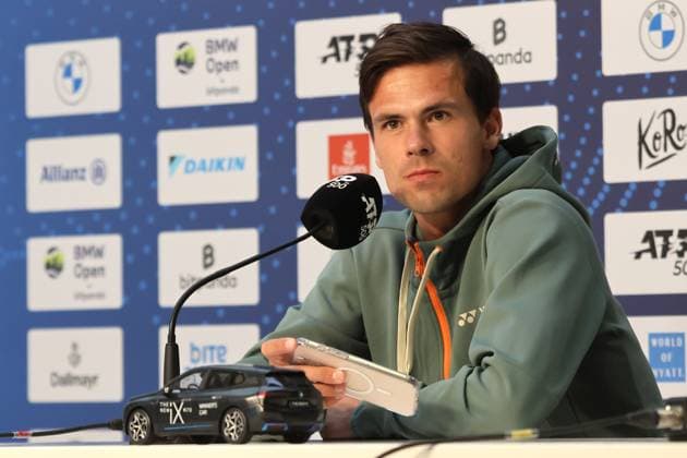 Daniel Altmaier GER Press conference, Portraet, Portrait, Tennis BMW Open by Bitpanda ATP 500 Munich 16 04 2025 PHOTO Mladen Lackovic LakoPress
