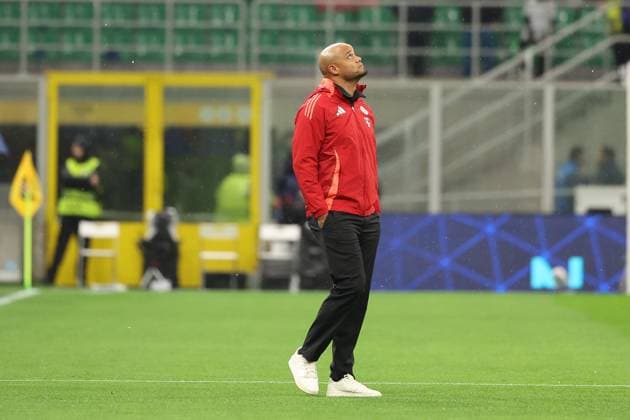 Head Coach Vincent Kompany FC Bayern Muenchen , Inter Milan vs FC Bayern Muenchen, Football, Champions League, Quarterfinal, Second leg, 16 04 2025 Milan Lombardy Italy Copyright: xkolbert-press ChristianxKolbertx