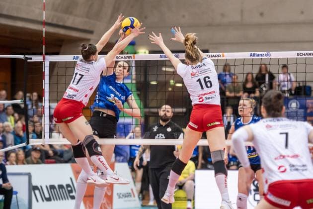 Volleyball, Women, VBL, Playoffs, Allianz MTV Stuttgart - Dresdner SC