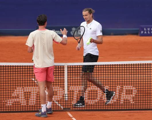 16 04 2025, BMW Open MTTC Iphitos ATP Tour 500, Munich, Tennis, Sport, in the picture Alexander Zverev GER wins against Daniel Altmaier GER