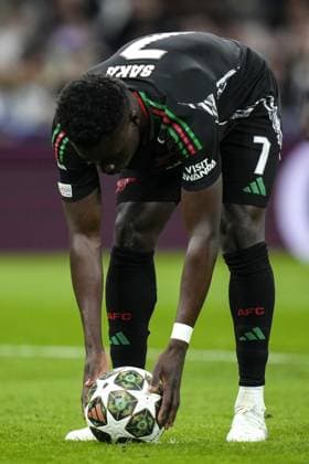 Cc Madrid 16 04 2025 - Champions League Real Madrid-Arsenal foto Cesar Cebolla Image nella foto: Bukayo Saka 