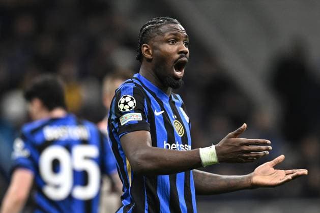 Db Milano 16 04 2025 - Champions League Inter-Bayern Monaco foto Daniele Buffa Image nella foto: Marcus Thuram 