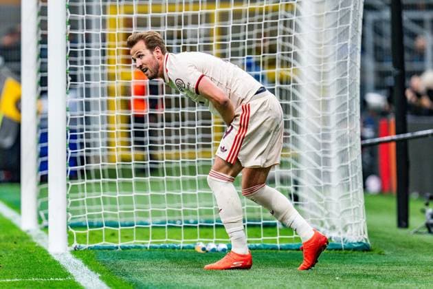 16 04 2025, Inter Milan vs FC Bayern Munich, UEFA Champions League, quarter-final second leg Harry Kane FC Bayern Muenchen, 9 Copyright: xBahhoxKarax