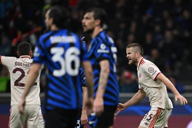 Cm Milano 16 04 2025 - Champions League Inter-Bayern Monaco foto Cristiano Mazzi Image nella foto: esultanza gol Eric Dier 