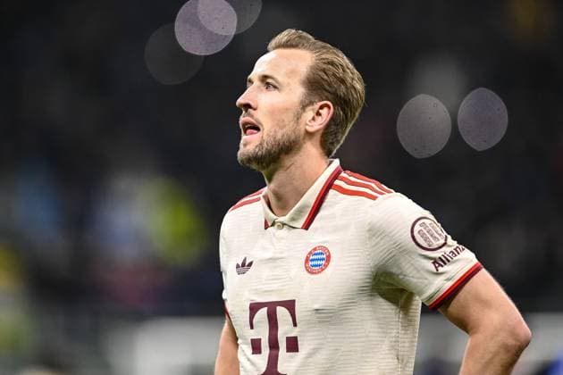 Harry Kane FC Bayern Muenchen looks dejected during the UEFA Champions League 2024 25 Quarter Final Second Leg match between FC Internazionale Milano and FC Bayern München at San Siro on April 16, 2025 in Milan, Italy Photo by Harry Langer DeFodi Images