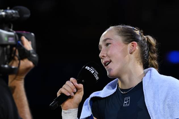 Porsche Tennis Grand Prix 2025 in Stuttgart, 16 04 2025 Mirra Andreeva RUS Porsche Tennis Grand Prix 2025