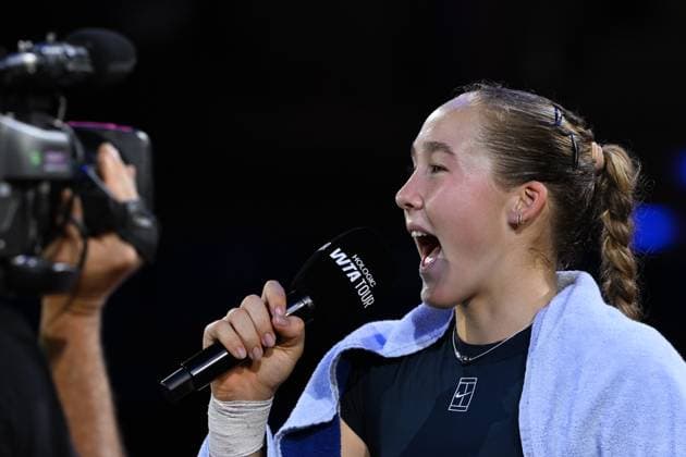 Porsche Tennis Grand Prix 2025 in Stuttgart, 16 04 2025 Mirra Andreeva RUS Porsche Tennis Grand Prix 2025