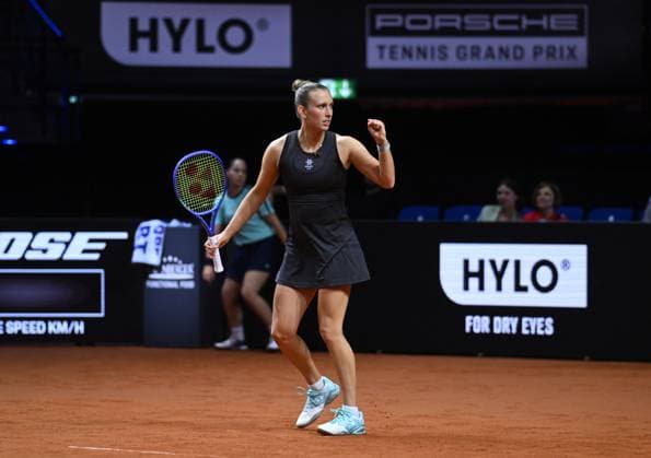 Porsche Tennis Grand Prix 2025 in Stuttgart, 16 04 2025 Elise Mertens BEL Porsche Tennis Grand Prix 2025