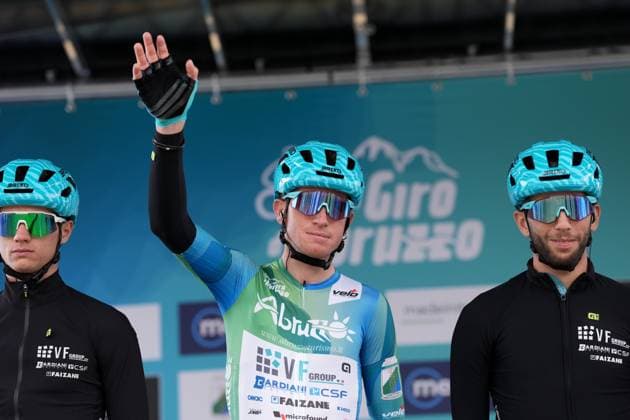 FIORELLI Filippo during the Giro d™Abruzzo, stage 3 from San Demetrio ne Vestini to Roccaraso (Aremogna) (160 km) - Abruzzo - Thursday, April 17, 2025. - cycling .  Copyright: xMassimoxPaolone LaPressex