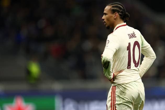Leroy Sane (FC Bayern Munchen) looks on, UEFA Champions League 2024 25 Quarter Final Second Leg, FC Internazionale Milano v FC Bayern Munchen, Stadio Giuseppe Meazza (San Siro), April 16, 2025, Milan, Italy.