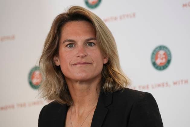 Sport Bilder des Tages Tennis, French Open in Paris, Pressetermin TENNIS : Conference de presse Roland Garros 2025- 17 04 2025 Amelie Mauresmo et Gilles Moretton ParisFrance  Copyright: xMichtofx