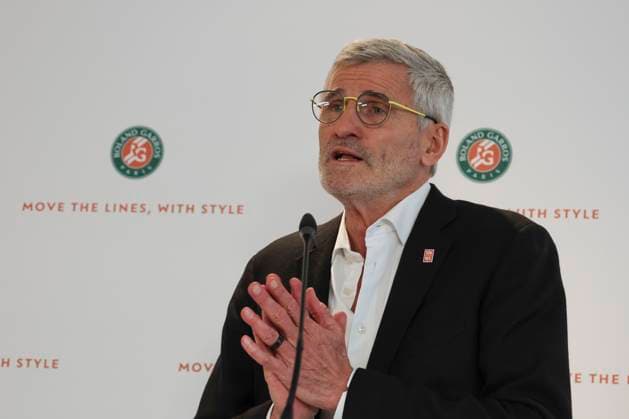 Tennis, French Open in Paris, Pressetermin TENNIS : Conference de presse Roland Garros 2025- 17 04 2025 Amelie Mauresmo et Gilles Moretton ParisFrance  Copyright: xMichtofx