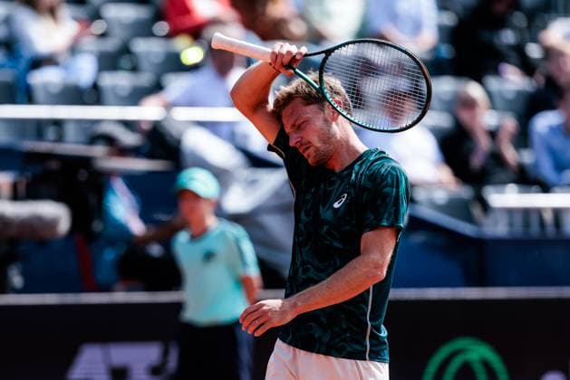 BMW Open Munich ATP 500 17 04 2025 David Goffin Belgium in match against Mariano Navone Argentina BMW Open by Bitpanda Munich ATP 500 Day 6, Munich, MTTC Iphitos on 17 04 2025 Copyright: xBEAUTIFULxSPORTS Wunderlx