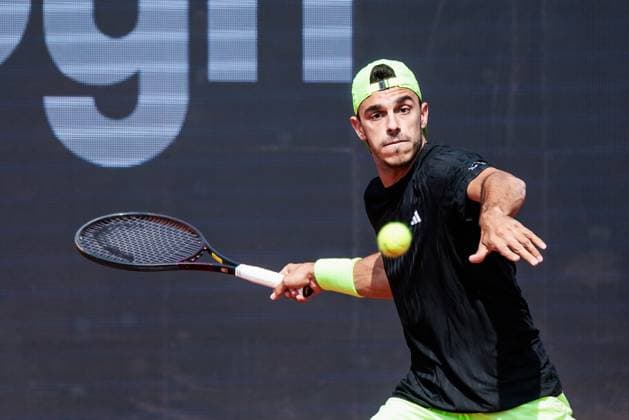 BMW Open Munich ATP 500 17 04 2025 Francisco Cerundolo Argentina in match against Alexander Shevchenko Kazakhstan BMW Open by Bitpanda Munich ATP 500 Day 6, Munich, MTTC Iphitos on 17 04 2025 Copyright: xBEAUTIFULxSPORTS Wunderlx