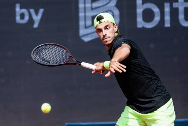 BMW Open Munich ATP 500 17 04 2025 Francisco Cerundolo Argentina in match against Alexander Shevchenko Kazakhstan BMW Open by Bitpanda Munich ATP 500 Day 6, Munich, MTTC Iphitos on 17 04 2025 Copyright: xBEAUTIFULxSPORTS Wunderlx