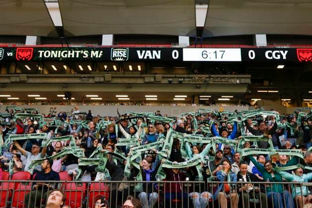 April 16, 2025, Vancouver, Vancouver, Bc, Canada: Inaugural game of the Northern Super League(NSL) is a top-division professional women s soccer league in Canada first game between Vancouver Rise and Calgary Wild at BC Place Stadium in Vancouver, Canada, on April 19, {2025}. ( ) Vancouver Canada - ZUMAp175 20250416_zsa_p175_001 Copyright: xTomazxJr Pximagesx