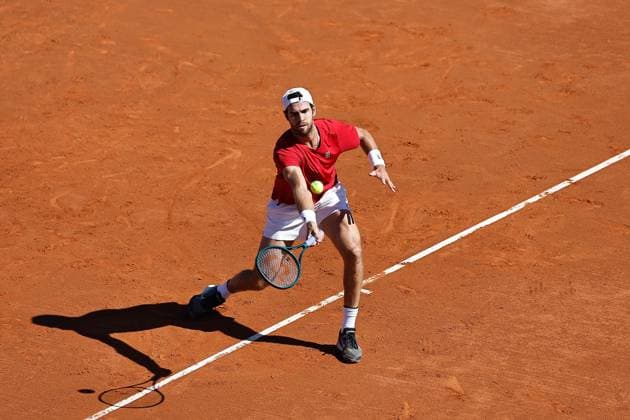 Karen Kachanov (RUS), APRIL17, 2025 - Tennis : Karen Kachanov during singles round of 16 match against Jaume Munar on the Barcelona Open Banc Sabadell tennis tournament at the Real Club de Tenis de Barcelona in Barcelona, Spain. Noxthirdxpartyxsales  (287913430)