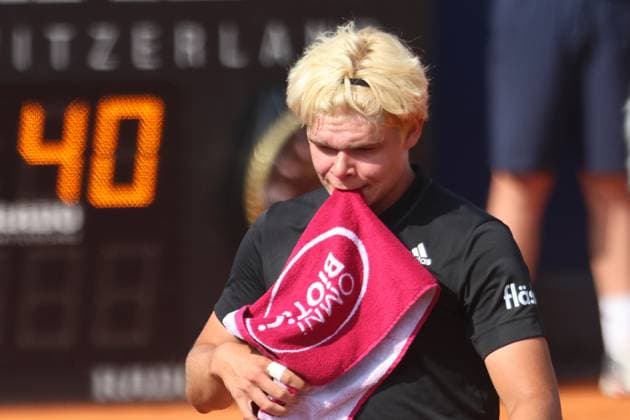 Diego Dedura Palomero GER is Desperate, desperate, helpless, dissatisfied, Tennis BMW Open by Bitpanda ATP 500 Munich 17 04 2025 PHOTO Mladen Lackovic LakoPress